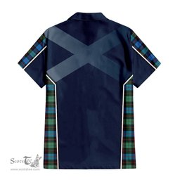 ScotsTee Shop Scottish Guthrie Ancient Clan Scottish Crest and Scottish Thistle Sport Tartan Women Casual Shirt - Classic