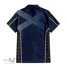 ScotsTee Shop Scottish Galbraith Modern Clan Scottish Crest and Scottish Thistle Sport Tartan Women Casual Shirt - Classic