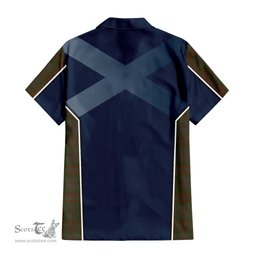 ScotsTee Shop Scottish Gray Clan Scottish Crest and Scottish Thistle Sport Tartan Women Casual Shirt - Classic