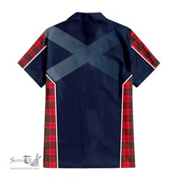 ScotsTee Shop Scottish Drummond Modern Clan Scottish Crest and Scottish Thistle Sport Tartan Women Casual Shirt - Classic