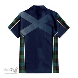 ScotsTee Shop Scottish Guthrie Clan Scottish Crest and Scottish Thistle Sport Tartan Women Casual Shirt - Classic