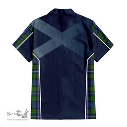 ScotsTee Shop Scottish Donnachaidh Clan Scottish Crest and Scottish Thistle Sport Tartan Women Casual Shirt - Classic