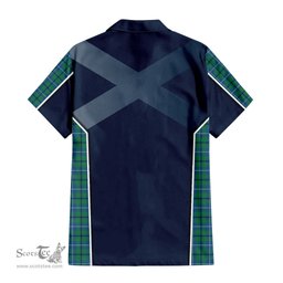 ScotsTee Shop Scottish Douglas Ancient Clan Scottish Crest and Scottish Thistle Sport Tartan Women Casual Shirt - Classic