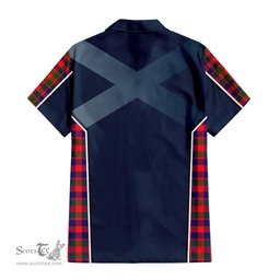 ScotsTee Shop Scottish Gow Modern Clan Scottish Crest and Scottish Thistle Sport Tartan Women Casual Shirt - Classic