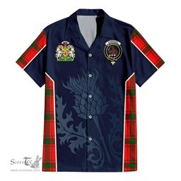 ScotsTee Shop Scottish Darroch Clan Scottish Crest and Scottish Thistle Sport Tartan Women Casual Shirt - Classic