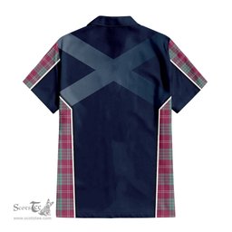 ScotsTee Shop Scottish Crawford Ancient Clan Scottish Crest and Scottish Thistle Sport Tartan Women Casual Shirt - Classic