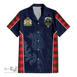 ScotsTee Shop Scottish Fenton Clan Scottish Crest and Scottish Thistle Sport Tartan Women Casual Shirt - Classic