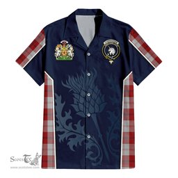 ScotsTee Shop Scottish Cunningham Dress Clan Scottish Crest and Scottish Thistle Sport Tartan Women Casual Shirt - Classic