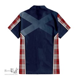 ScotsTee Shop Scottish Cunningham Dress Clan Scottish Crest and Scottish Thistle Sport Tartan Women Casual Shirt - Classic