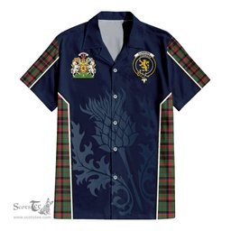 ScotsTee Shop Scottish Cumming Hunting Ancient Clan Scottish Crest and Scottish Thistle Sport Tartan Women Casual Shirt - Classic