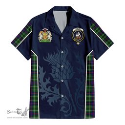 ScotsTee Shop Scottish Duncan Modern Clan Scottish Crest and Scottish Thistle Sport Tartan Women Casual Shirt - Classic