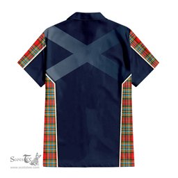 ScotsTee Shop Scottish Chattan Clan Scottish Crest and Scottish Thistle Sport Tartan Women Casual Shirt - Classic