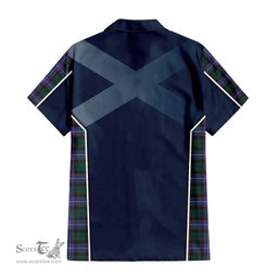 ScotsTee Shop Scottish Guthrie Modern Clan Scottish Crest and Scottish Thistle Sport Tartan Women Casual Shirt - Classic