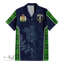 ScotsTee Shop Scottish Clephan Clan Scottish Crest and Scottish Thistle Sport Tartan Women Casual Shirt - Classic
