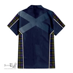 ScotsTee Shop Scottish Fleming Clan Scottish Crest and Scottish Thistle Sport Tartan Women Casual Shirt - Classic