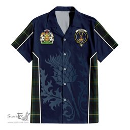 ScotsTee Shop Scottish Gordon Old Clan Scottish Crest and Scottish Thistle Sport Tartan Women Casual Shirt - Classic