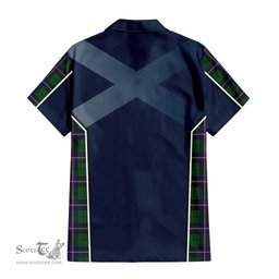 ScotsTee Shop Scottish Carmichael Modern Clan Scottish Crest and Scottish Thistle Sport Tartan Women Casual Shirt - Classic