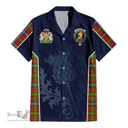 ScotsTee Shop Scottish Forrester Clan Scottish Crest and Scottish Thistle Sport Tartan Women Casual Shirt - Classic