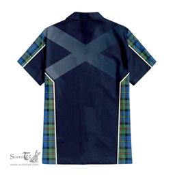 ScotsTee Shop Scottish MacLeod of Harris Ancient Clan Scottish Crest and Scottish Thistle Sport Tartan Women Casual Shirt - Classic