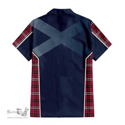 ScotsTee Shop Scottish Little Clan Scottish Crest and Scottish Thistle Sport Tartan Women Casual Shirt - Classic