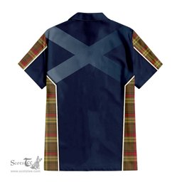 ScotsTee Shop Scottish MacMillan Old Weathered Clan Scottish Crest and Scottish Thistle Sport Tartan Women Casual Shirt - Classic