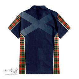 ScotsTee Shop Scottish MacLachlan Hunting Modern Clan Scottish Crest and Scottish Thistle Sport Tartan Women Casual Shirt - Classic