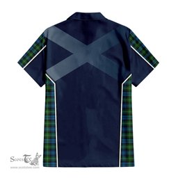 ScotsTee Shop Scottish Lamont Clan Scottish Crest and Scottish Thistle Sport Tartan Women Casual Shirt - Classic