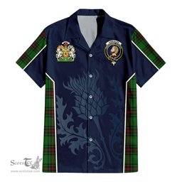 ScotsTee Shop Scottish Kirkaldy Clan Scottish Crest and Scottish Thistle Sport Tartan Women Casual Shirt - Classic