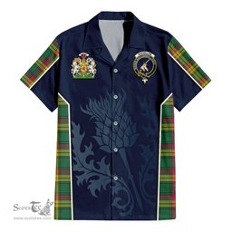 ScotsTee Shop Scottish MacMillan Old Ancient Clan Scottish Crest and Scottish Thistle Sport Tartan Women Casual Shirt - Classic