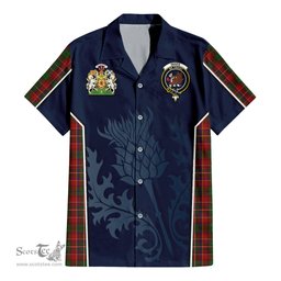 ScotsTee Shop Scottish Innes Clan Scottish Crest and Scottish Thistle Sport Tartan Women Casual Shirt - Classic
