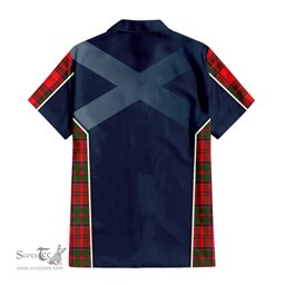 ScotsTee Shop Scottish Heron Clan Scottish Crest and Scottish Thistle Sport Tartan Women Casual Shirt - Classic