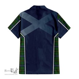 ScotsTee Shop Scottish Henderson Modern Clan Scottish Crest and Scottish Thistle Sport Tartan Women Casual Shirt - Classic