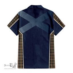 ScotsTee Shop Scottish MacKenzie Hunting Clan Scottish Crest and Scottish Thistle Sport Tartan Women Casual Shirt - Classic