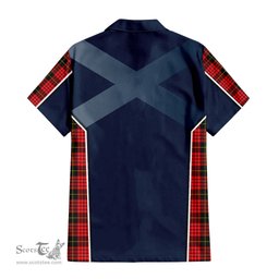 ScotsTee Shop Scottish MacQueen Modern Clan Scottish Crest and Scottish Thistle Sport Tartan Women Casual Shirt - Classic