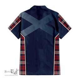 ScotsTee Shop Scottish MacDonald Dress Irish Clan Scottish Crest and Scottish Thistle Sport Tartan Women Casual Shirt - Classic