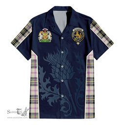 ScotsTee Shop Scottish MacPherson Dress Ancient Clan Scottish Crest and Scottish Thistle Sport Tartan Women Casual Shirt - Classic