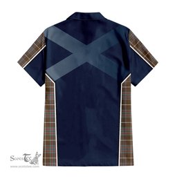 ScotsTee Shop Scottish MacIntyre Hunting Weathered Clan Scottish Crest and Scottish Thistle Sport Tartan Women Casual Shirt - Classic
