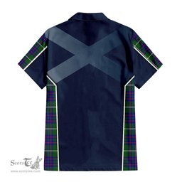 ScotsTee Shop Scottish MacIntyre Hunting Modern Clan Scottish Crest and Scottish Thistle Sport Tartan Women Casual Shirt - Classic