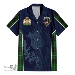 ScotsTee Shop Scottish MacAulay of Lewis Clan Scottish Crest and Scottish Thistle Sport Tartan Women Casual Shirt - Classic