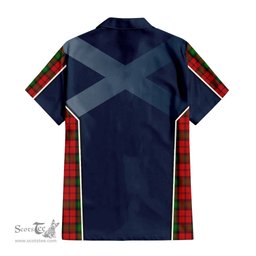 ScotsTee Shop Scottish Kerr Clan Scottish Crest and Scottish Thistle Sport Tartan Women Casual Shirt - Classic