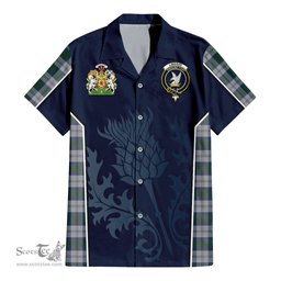 ScotsTee Shop Scottish Lindsay Dress Clan Scottish Crest and Scottish Thistle Sport Tartan Women Casual Shirt - Classic