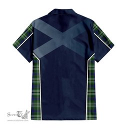 ScotsTee Shop Scottish Learmonth Clan Scottish Crest and Scottish Thistle Sport Tartan Women Casual Shirt - Classic
