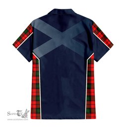 ScotsTee Shop Scottish Kerr Modern Clan Scottish Crest and Scottish Thistle Sport Tartan Women Casual Shirt - Classic