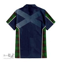 ScotsTee Shop Scottish Kinloch Clan Scottish Crest and Scottish Thistle Sport Tartan Women Casual Shirt - Classic