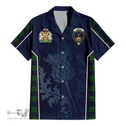 ScotsTee Shop Scottish Keith Modern Clan Scottish Crest and Scottish Thistle Sport Tartan Women Casual Shirt - Classic
