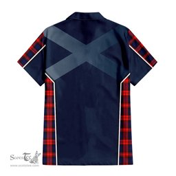 ScotsTee Shop Scottish MacLachlan Modern Clan Scottish Crest and Scottish Thistle Sport Tartan Women Casual Shirt - Classic