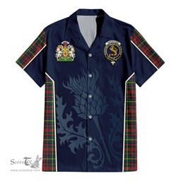 ScotsTee Shop Scottish MacIntosh Hunting Modern Clan Scottish Crest and Scottish Thistle Sport Tartan Women Casual Shirt - Classic