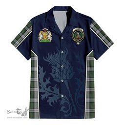 ScotsTee Shop Scottish MacLaren Dress Clan Scottish Crest and Scottish Thistle Sport Tartan Women Casual Shirt - Classic
