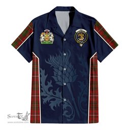 ScotsTee Shop Scottish Hay Clan Scottish Crest and Scottish Thistle Sport Tartan Women Casual Shirt - Classic