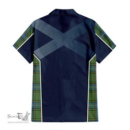 ScotsTee Shop Scottish MacMillan Hunting Ancient Clan Scottish Crest and Scottish Thistle Sport Tartan Women Casual Shirt - Classic